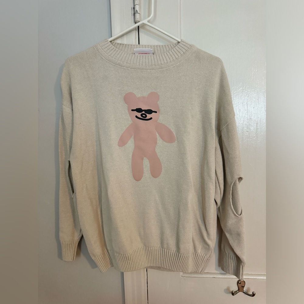 Teddy bear sweater!